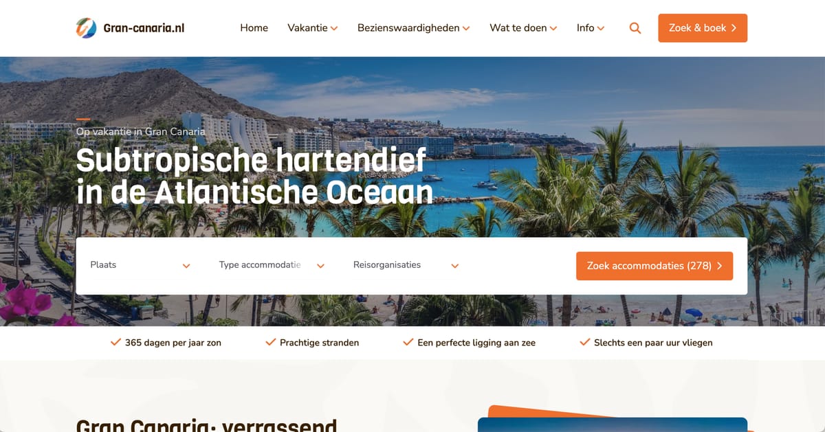 Discover Gran Canaria&#039;s subtropical paradise in the Atlantic Ocean.
Beautiful beaches, year-round sun, perfect seaside location. 
