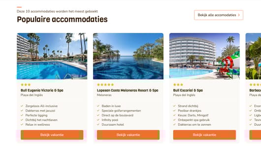 Popular accommodations with pools include Bull Eugenia Victoria &amp; Spa, Lopesan Costa Meloneras, and Bull Escorial &amp; Spa.