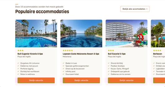 Populaire accommodaties met zwembaden waaronder Bull Eugenia Victoria &amp; Spa, Lopesan Costa Meloneras, en Bull Escorial &amp; Spa.