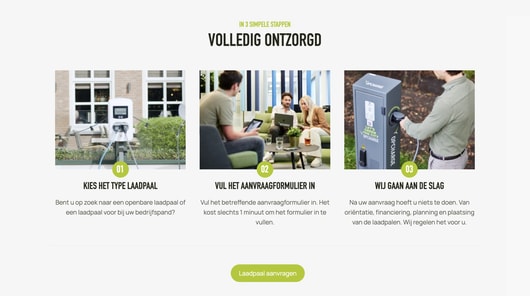Steps for getting an EV charger: choose type, fill application, installation in progress. Optimal EV charging solutions.