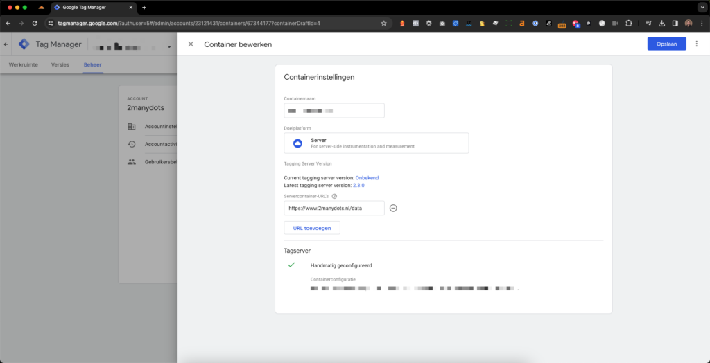 Screenshot 4. Here's how to load server side tagging via a path into your website