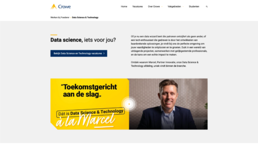 Data Science &amp; Technology bij Crowe. Bekijk vacatures en ontdek meer over ons innovatieve team!