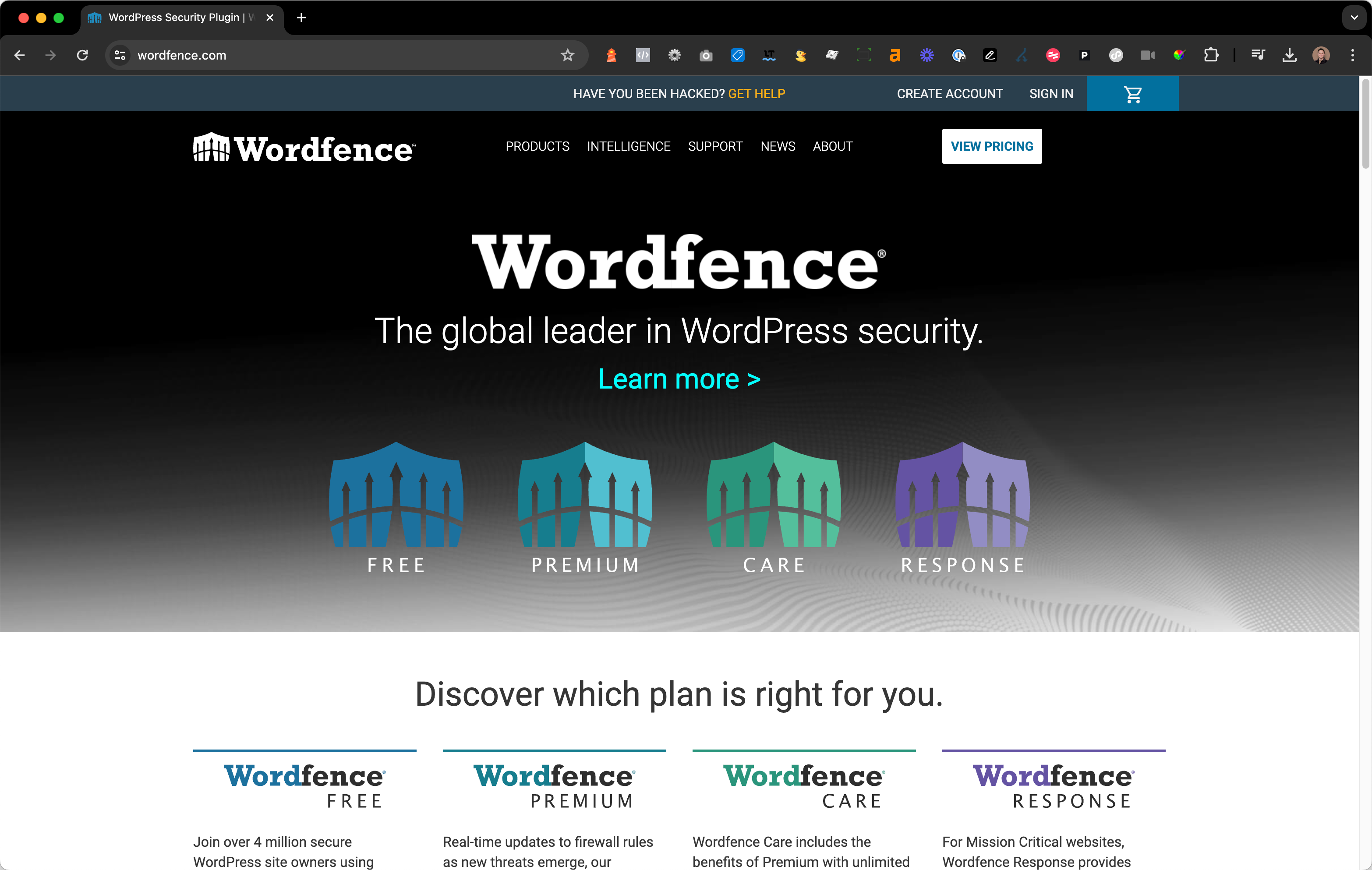 Wordfence security