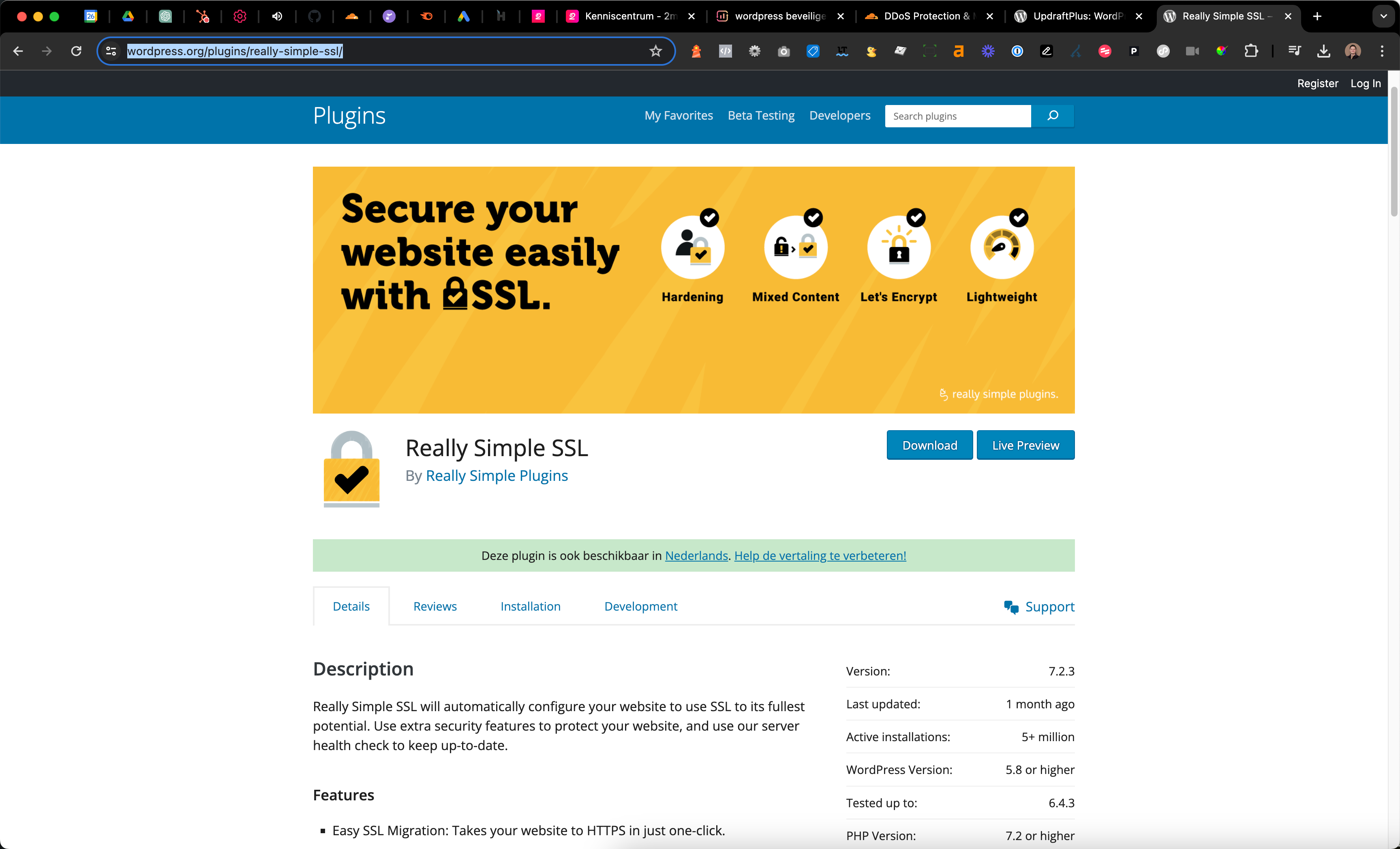 Wordpress site plugin to activate https